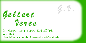 gellert veres business card